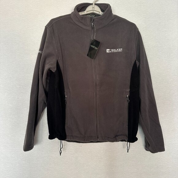 CROSSLAND MEN S FLEECE JACKET WALKER BRENDING, ZIPPER-UP, FRONT POCKETS, SIZE L - Picture 3 of 12